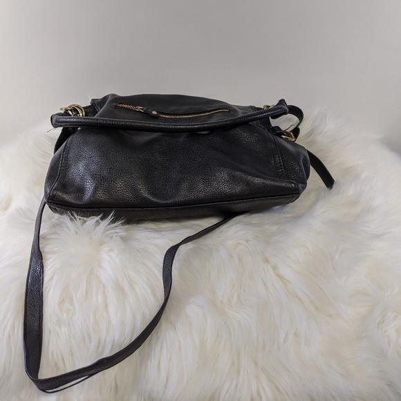 GH Bass & Co | black leather shoulder bag - Picture 7 of 7